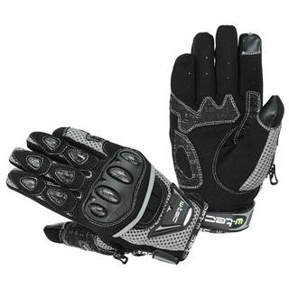 Moto rukavice W-TEC Upgear čierno-šedá - S