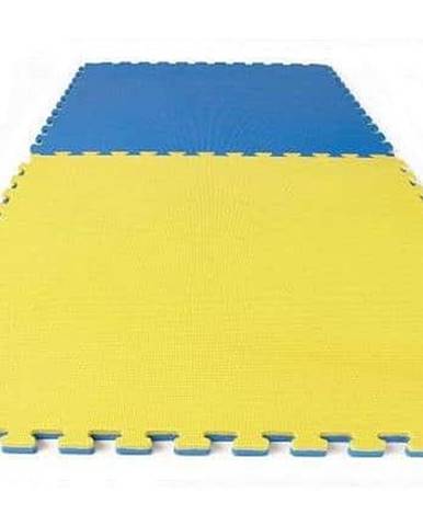 TATAMI PUZZLE podložka oboustranná 100x100x3 cm - žlutá/modrá