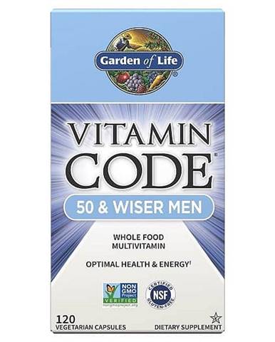 Garden of Life Vitamin Code RAW - pro muže po padesátce 120 kapslí