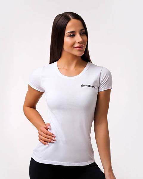 GymBeam Dámske tričko Basic White  XL