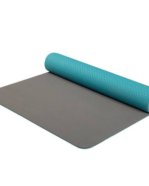 Yate Dvojvrstvová podložka Yate Yoga Mat TPE tyrkysovo-šedá