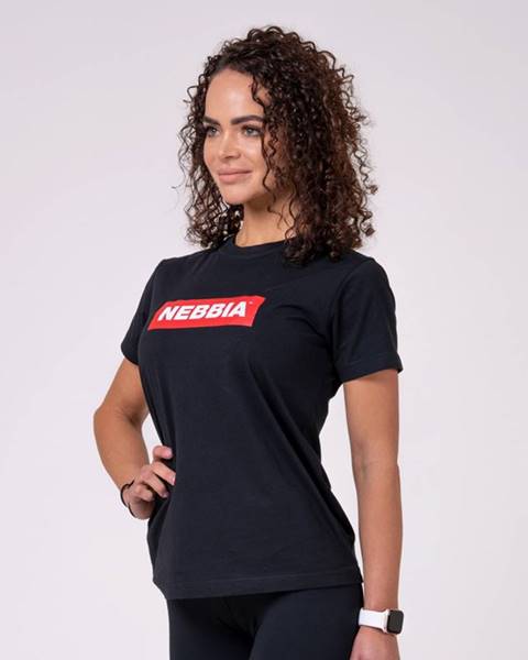 Nebbia NEBBIA Dámske tričko Basic Black  XS