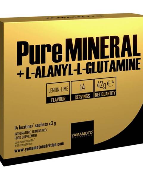 Yamamoto PureMINERAL + L-ALANYL-L-GLUTAMINE - Yamamoto 14 bags x 3 g Lemon Lime