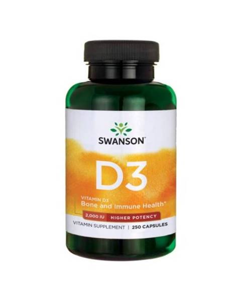Swanson Vitamín D3 2000 IU 250 kaps.