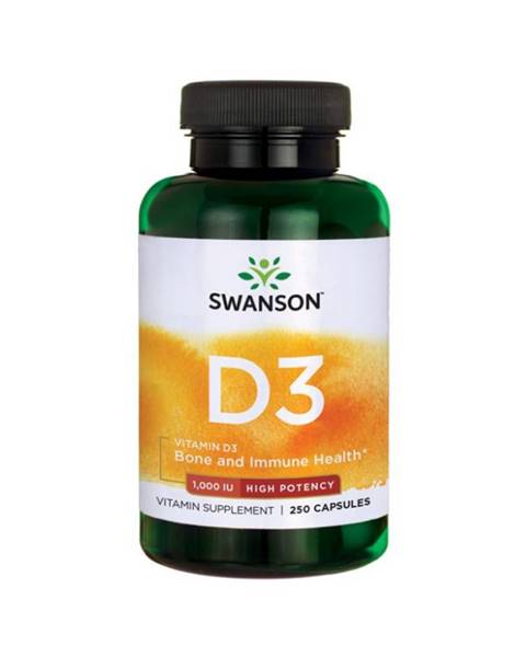 Swanson Swanson Vitamin D3 1000 IU 250 kaps.