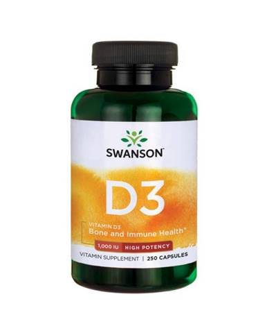 Swanson Vitamin D3 1000 IU 250 kaps.