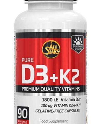 Vitamin D3+K2 - All Stars 90 kaps.
