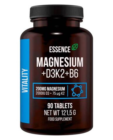 Magnesium + D3K2 + B6 - Essence Nutrition 90 tbl.