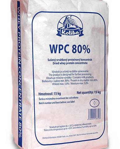 WPC Koncentrát 80% 15 kg - Koliba Milk 15 000 g Bez obsahu laktózy Natural