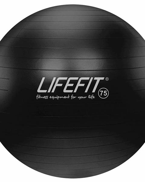 Lifefit Gymnastický míč LIFEFIT ANTI-BURST 75 cm, černý
