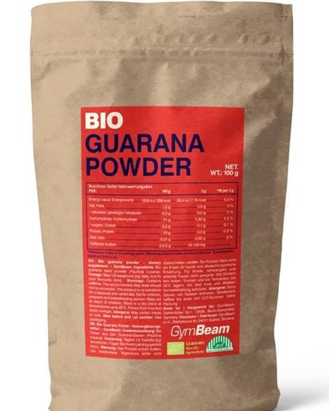 GymBeam Bio Guarana Powder - GymBeam 100 g