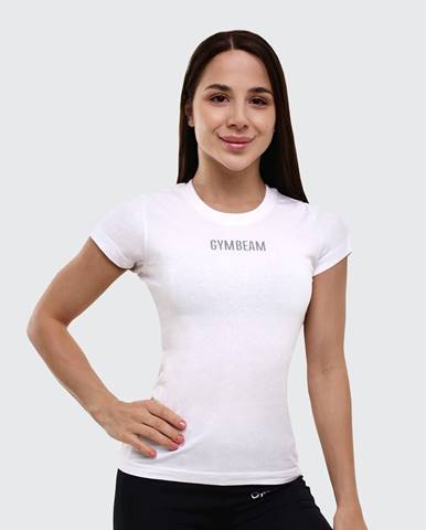 GymBeam Dámske tričko FIT White  XS