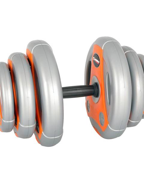 Insportline Jednoručný nakladací činkový set inSPORTline 3-18 kg šedo-oranžový