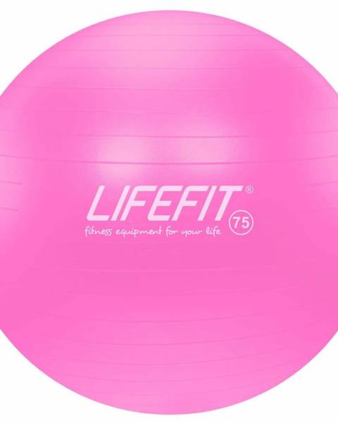 Lifefit Gymnastický míč LIFEFIT ANTI-BURST 75 cm, růžový