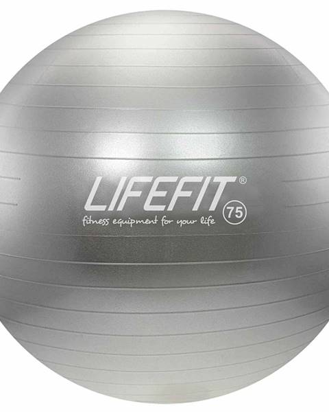 Lifefit Gymnastický míč LIFEFIT ANTI-BURST 75 cm, stříbrný