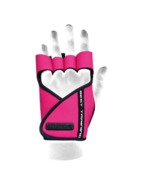CHIBA Chiba Dámske fitness rukavice Lady Motivation Pink  M