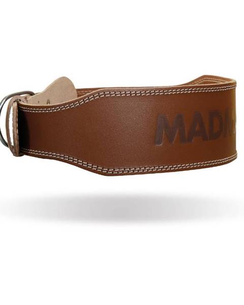 MadMax MADMAX Fitness opasok Full Leather Chocolate Brown  XXL