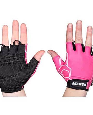 BG Gel 02 cyklistické rukavice růžová-černá Velikost oblečení: XS