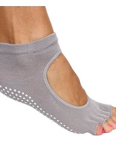 Grippy S2 ponožky na jógu, bezprsté šedá