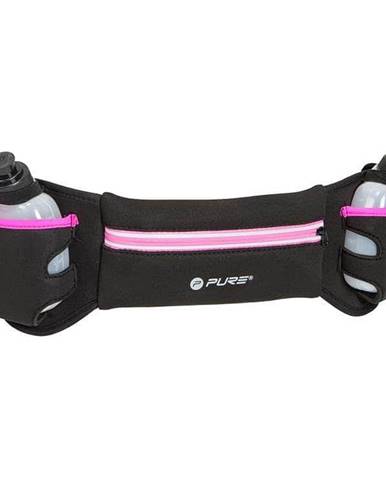 Běžecký reflexní pásek P2I s láhvemi - Růžová