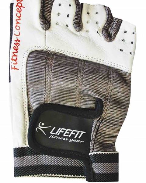 Lifefit Lifefit Fitnes rukavice LIFEFIT PRO, vel. M, bílé Oblečení velikost: M