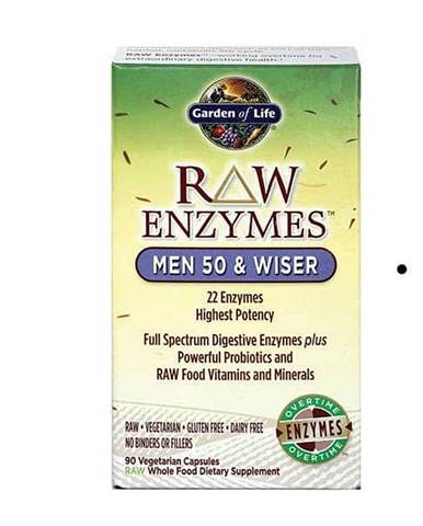 RAW Enzymy Men 50 & Wiser - pro muže po padesátce