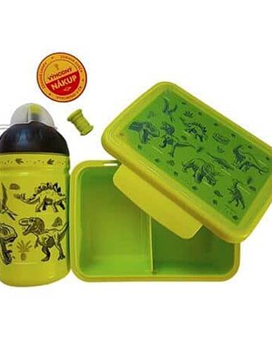 Dinosauři láhev a svačinový box