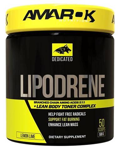 Dedicated Lipodrene + BCAA - Amarok Nutrition 500 g Lemon Lime