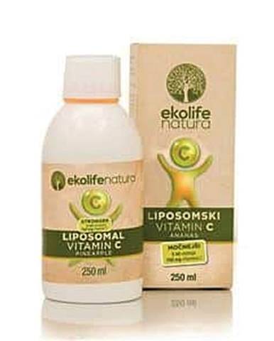 Ekolife Natura Liposomal Vitamin C 750 mg 250 ml ananas (Lipozomální vitamín C)