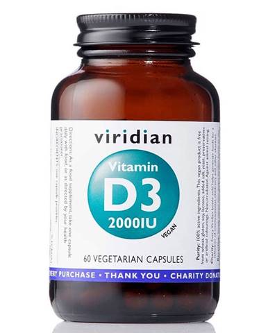 Viridian Vitamin D3 2000IU  60 cps