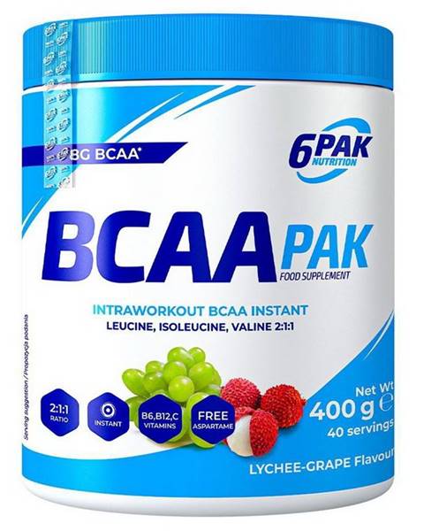6PAK Nutrition BCAA PAK - 6PAK Nutrition 400 g Cactus Lemon