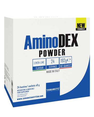 AminoDEX POWDER (aminokyseliny rastlinného pôvodu) - Yamamoto 24 bags x 8 g Lemon-Lime