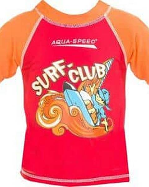 Aqua-Speed Surf Club tričko s UV ochranou červená Velikost (obuv): vel. 3