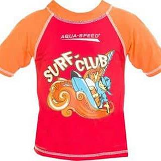 Surf Club tričko s UV ochranou červená Velikost (obuv): vel. 3