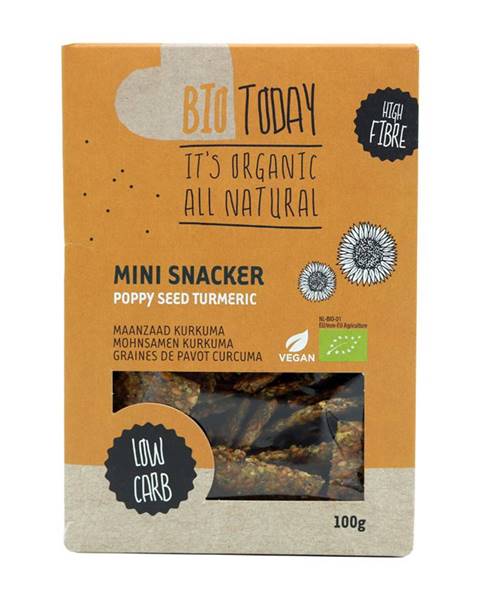 BioToday BioToday Bio krekry Mini Snacker 100 g mrkva & čili paprička