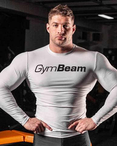 Gym Beam Kompresné tričko Spiro White/Black  XL
