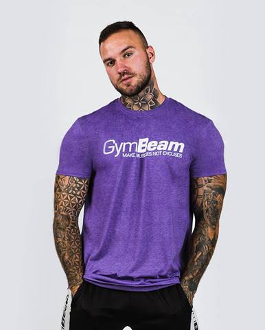 GymBeam Tričko Make Muscles Heather Purple  S