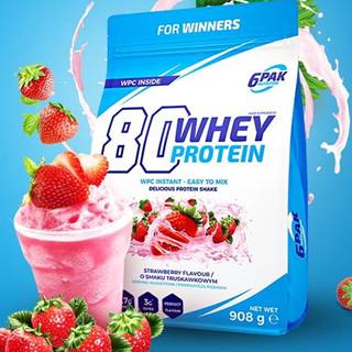 80 Whey Protein - 6PAK Nutrition 908 g Hazelnut