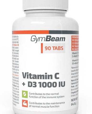 Vitamin C + D3 1000 IU - GymBeam 90 tbl.