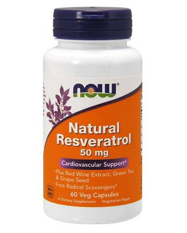 NOW Foods Natural Resveratrol 60 kaps.