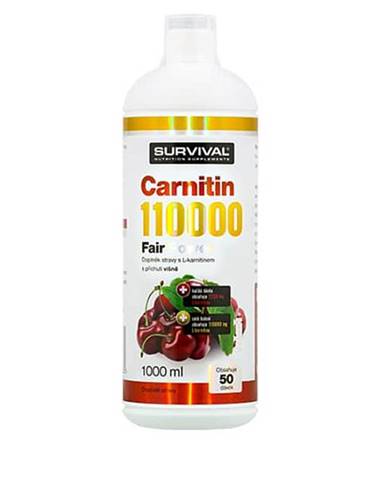 Survival Carnitin 110000 Fair Power 1000 ml višeň
