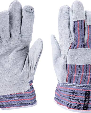 rukavice kožené s vyztuženou dlaní, velikost 10"-10,5"