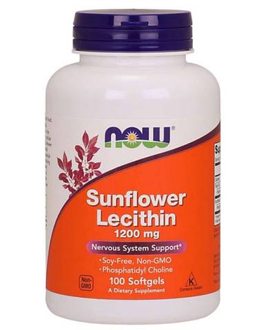 NOW foods Sunflower Lecithin 1200mg 100 kaps.