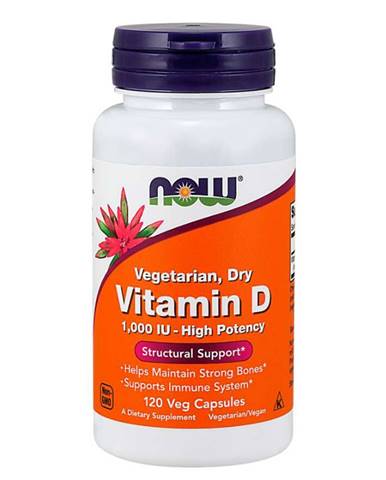 NOW Foods Vitamín D 1000 IU 120 kaps.
