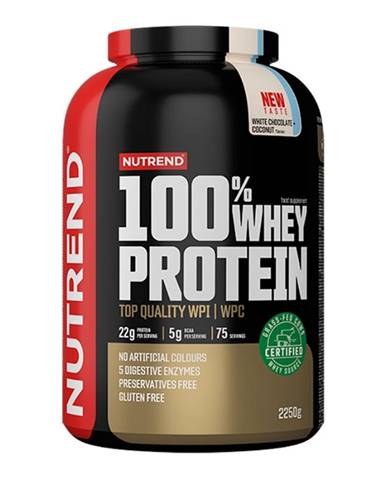 Nutrend 100% Whey Protein 2250 g banán jahoda