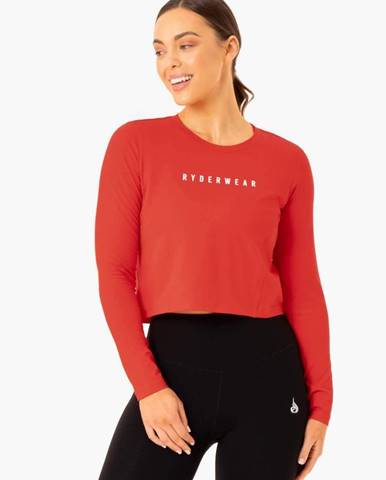 Ryderwear Dámske tričko Long Sleeve Top Foundation Red  L