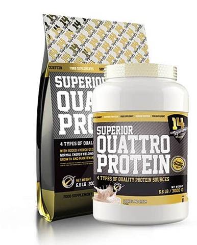 Superior 14 Quattro Protein Hmotnost: 3000g, Příchutě: Malina s jogurtem