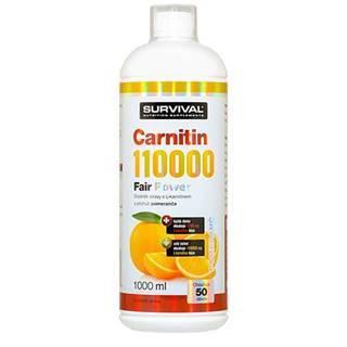 Survival Carnitin 110000 Fair Power 1000 ml pomeranč