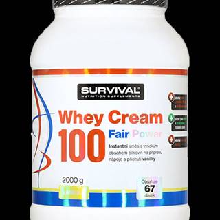 Survival Whey Cream 100 Fair Power 1000 g vanilka
