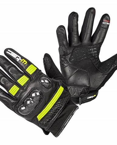 Moto rukavice W-TEC Rushin Farba Black-Fluo Yellow, Veľkosť 3XL